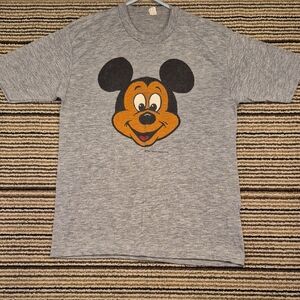 MICKEY MOUSE Walt Disney Productions Single Stitch Mens T Shirt‎ M VTG 70s RARE